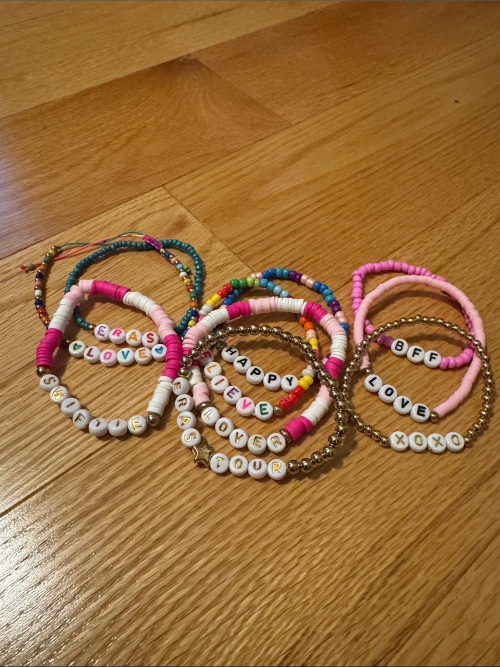 Kids Multicolor Beaded Friendship Bracelet Set